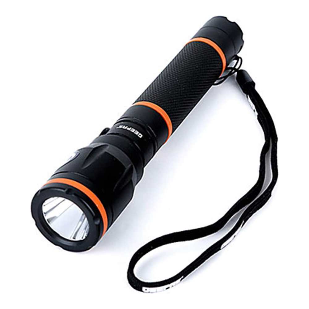 Geepas GFL4659 Rechargeable LED Flashlight - Black
