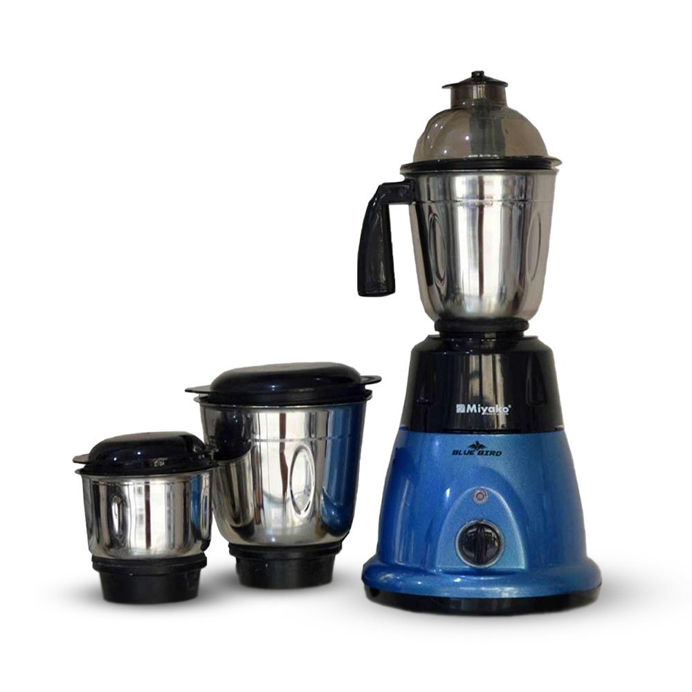 Miayko Stainless Steel Blender Mixer Grinder - Blue Bird - 750 Watts