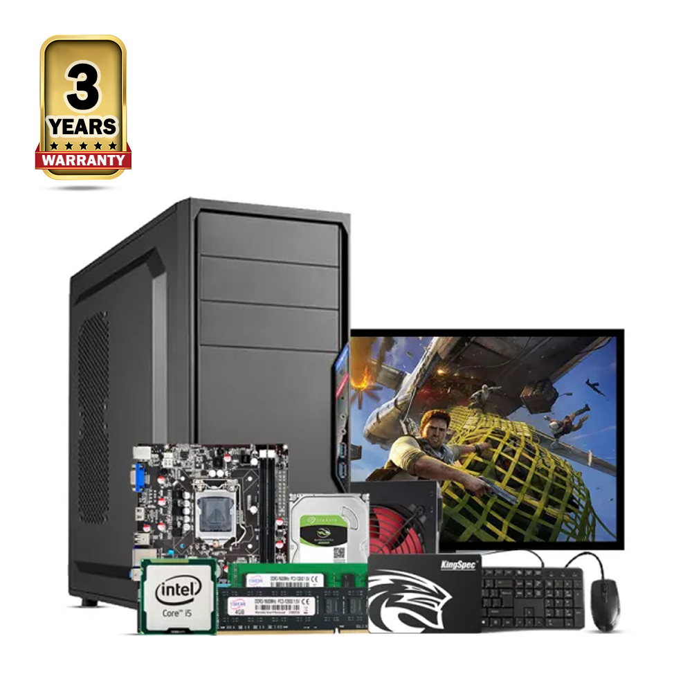 Intel Core i5 6th Generation - 8GB RAM - 256GB SSD - 17 Inch LED Monitor - Full Desktop Computer - Black - bgwi-023