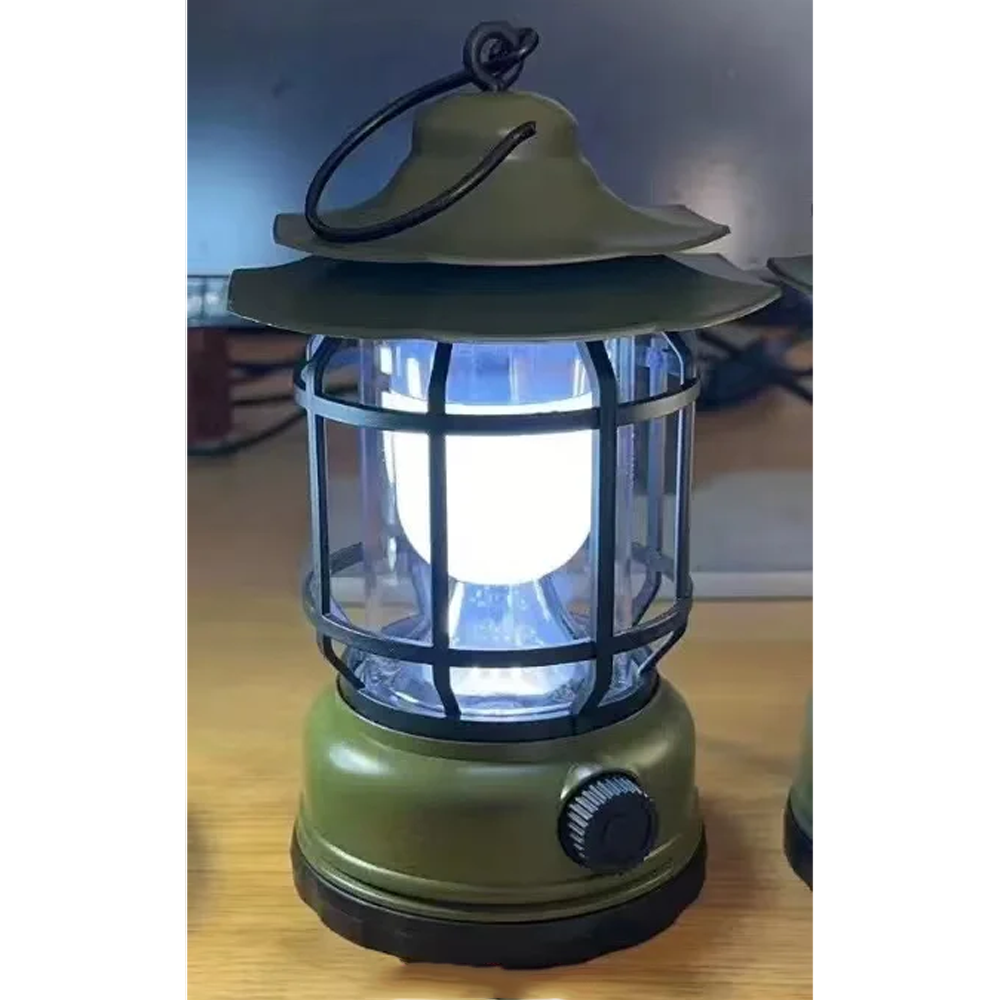 Rechargeable Outdoor Portable LED Camping Hanging Light - Olive