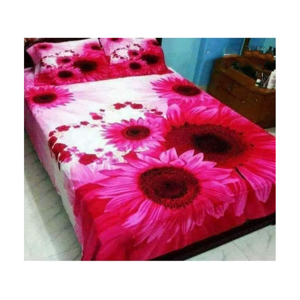 King Size Cotton Panel Bedsheet ST143 Multicolor