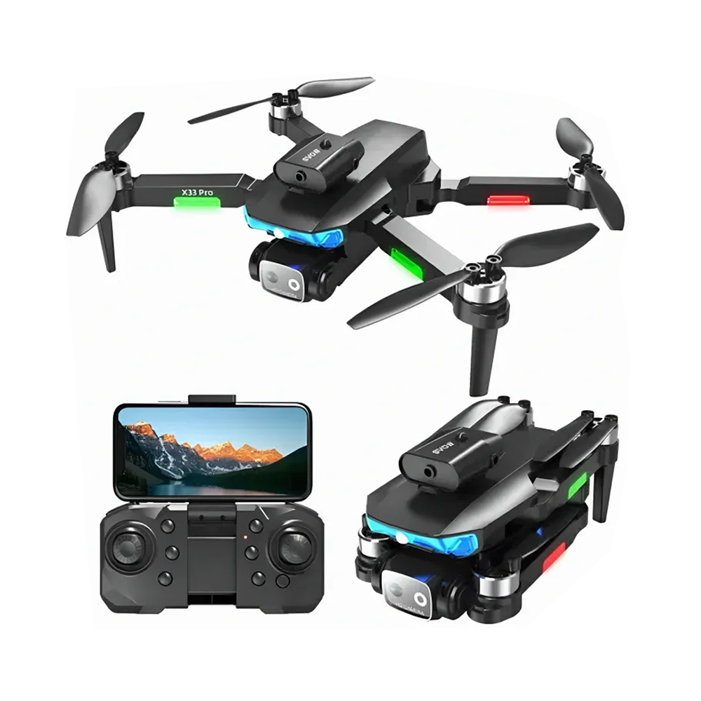 LF635 Pro Brushless Motor 4K HD ESC Dual Camera Optical Obstacle Drone - Black