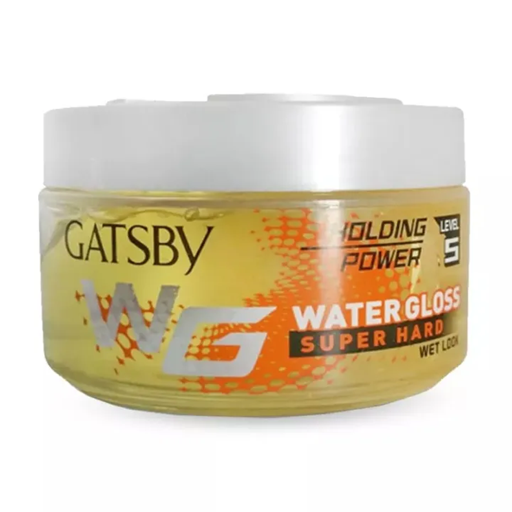 Gatsby Water Gloss Hyper Hard Holding Power Level 5 Hair Gel - 30gm