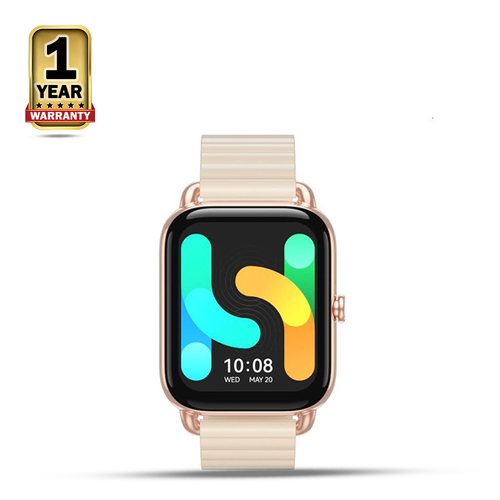 Haylou RS4 Plus AMOLED Smart Watch With SPo2 - Gold