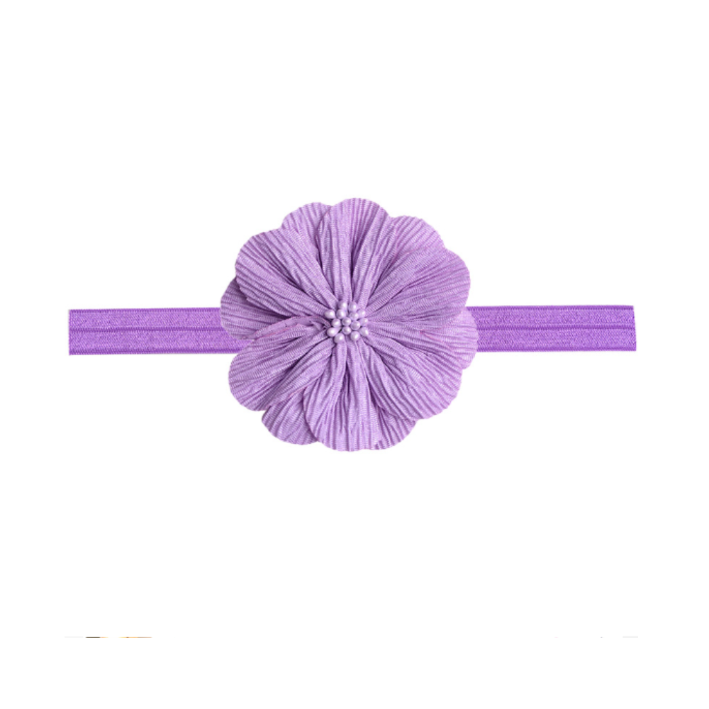 Elastic Hair Band For Baby - Purple