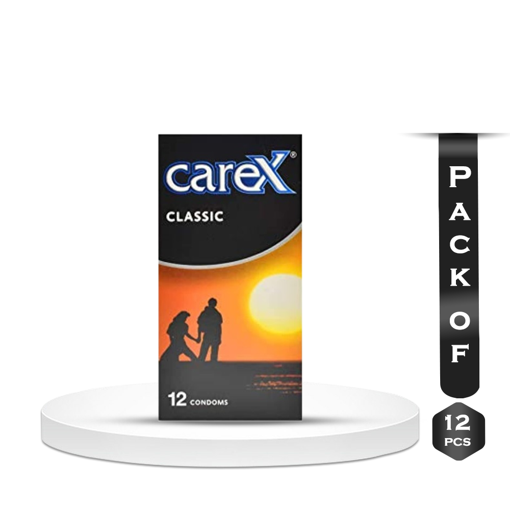 Pack of 12 Pieces Carex Classic Regular Condoms