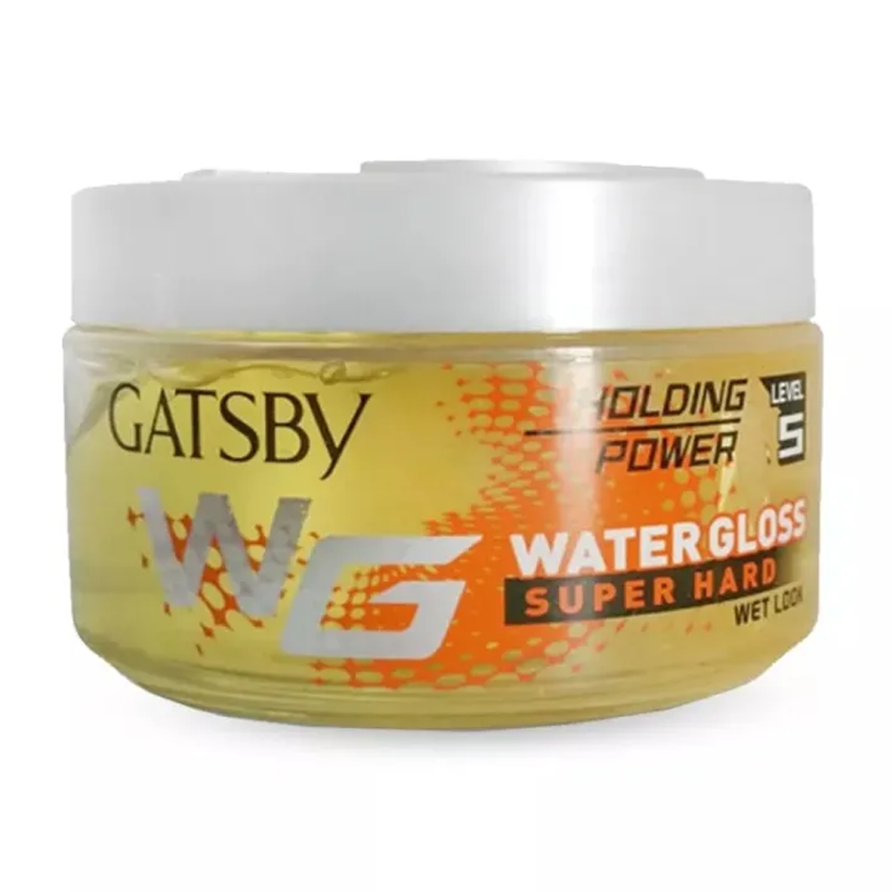 Gatsby Water Gloss Super Hard Holding Power Level 5 Hair Gel - 150gm