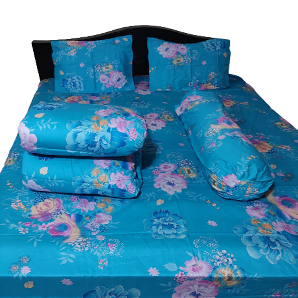 Twill Cotton King Size Comforter - Blue - CM-T16