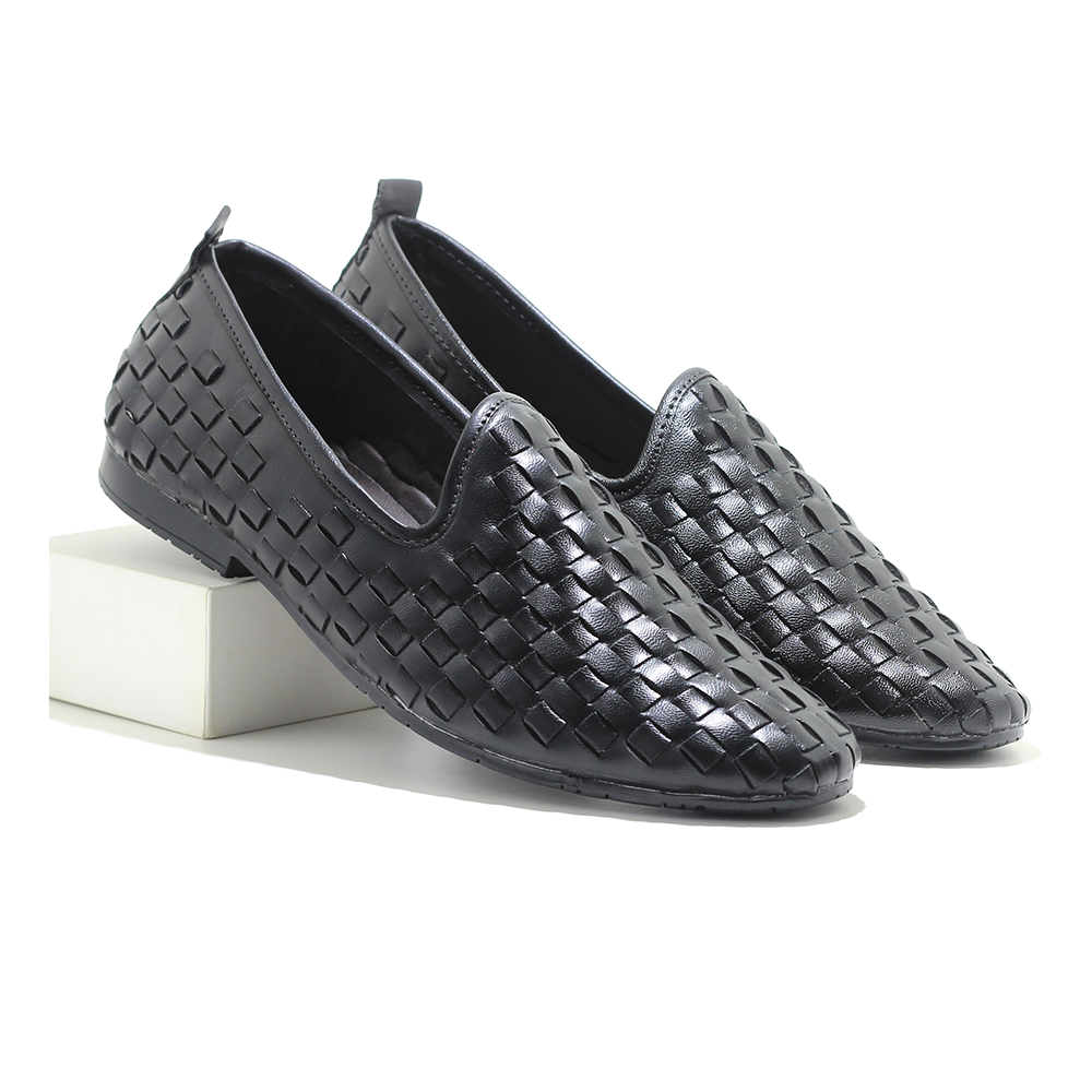 PU Leather Shoe For Men - Black - IN387