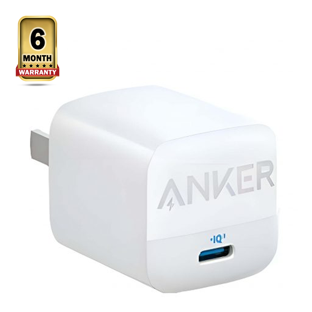 Anker 313 Gan Foldable Charger PIQ 3.0 - 30W - White
