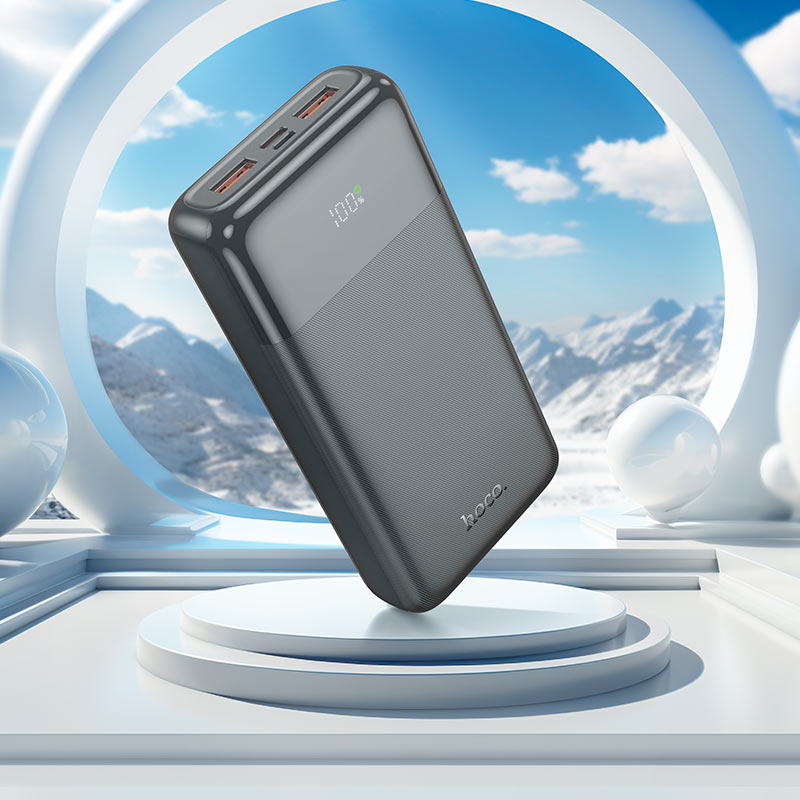 Hoco J121A Compatible Power Bank with Digital Display - 22.5W - 20000mAh - Black