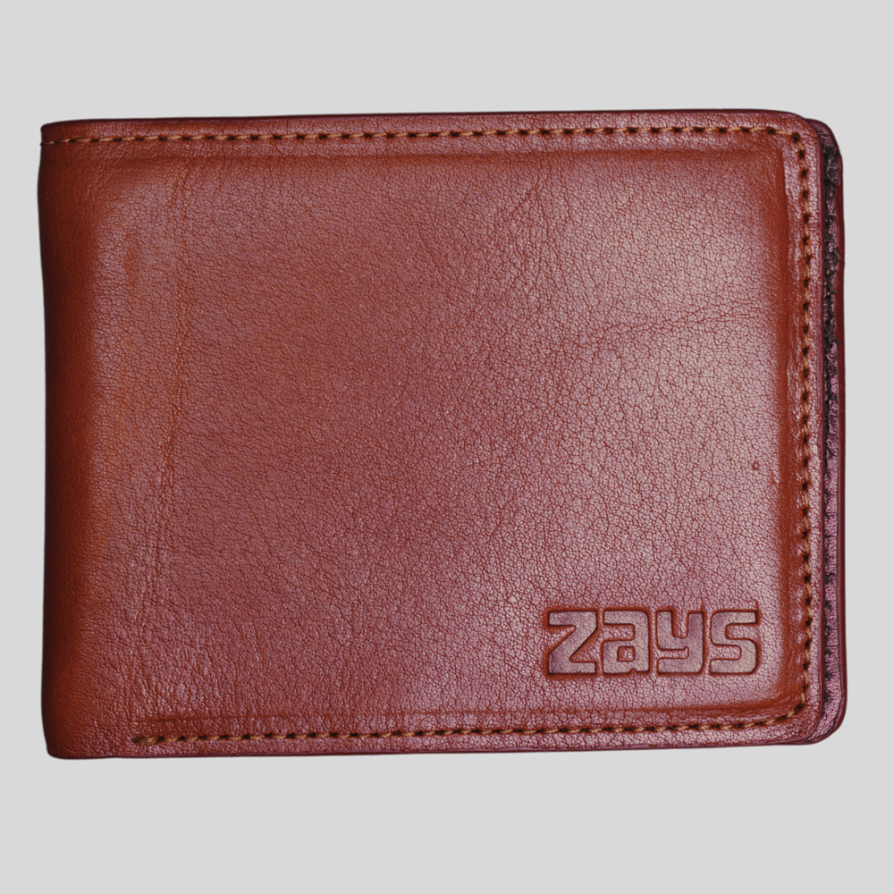 Zays Leather Bifold Short Wallet - Chocolate - ZSW130