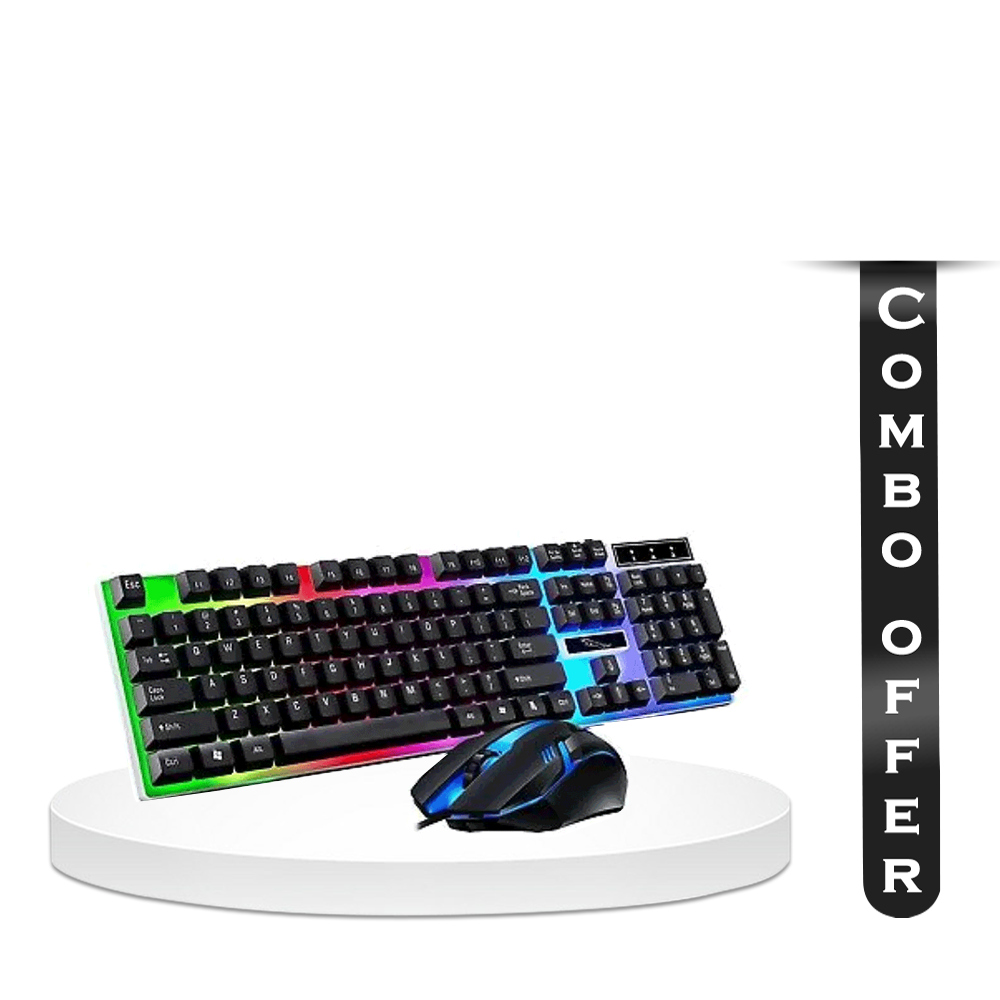 Combo of FV-Q305S RGB USB Gaming Keyboard and Mouse - Black 