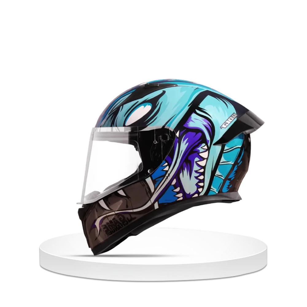 Vega Bolt Full Face Bike Helmet - Paste and Black