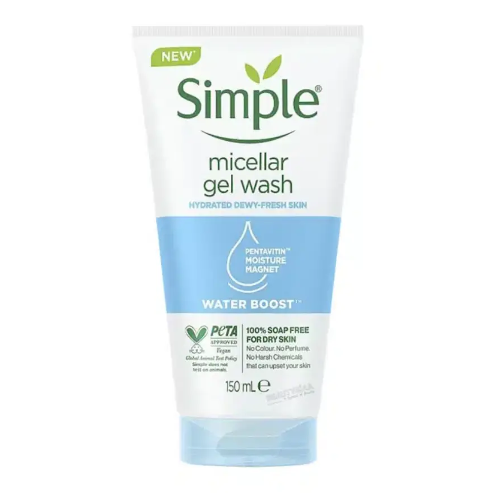 Simple Water Boost Micellar Facial Gel Wash - 150ml - LB008