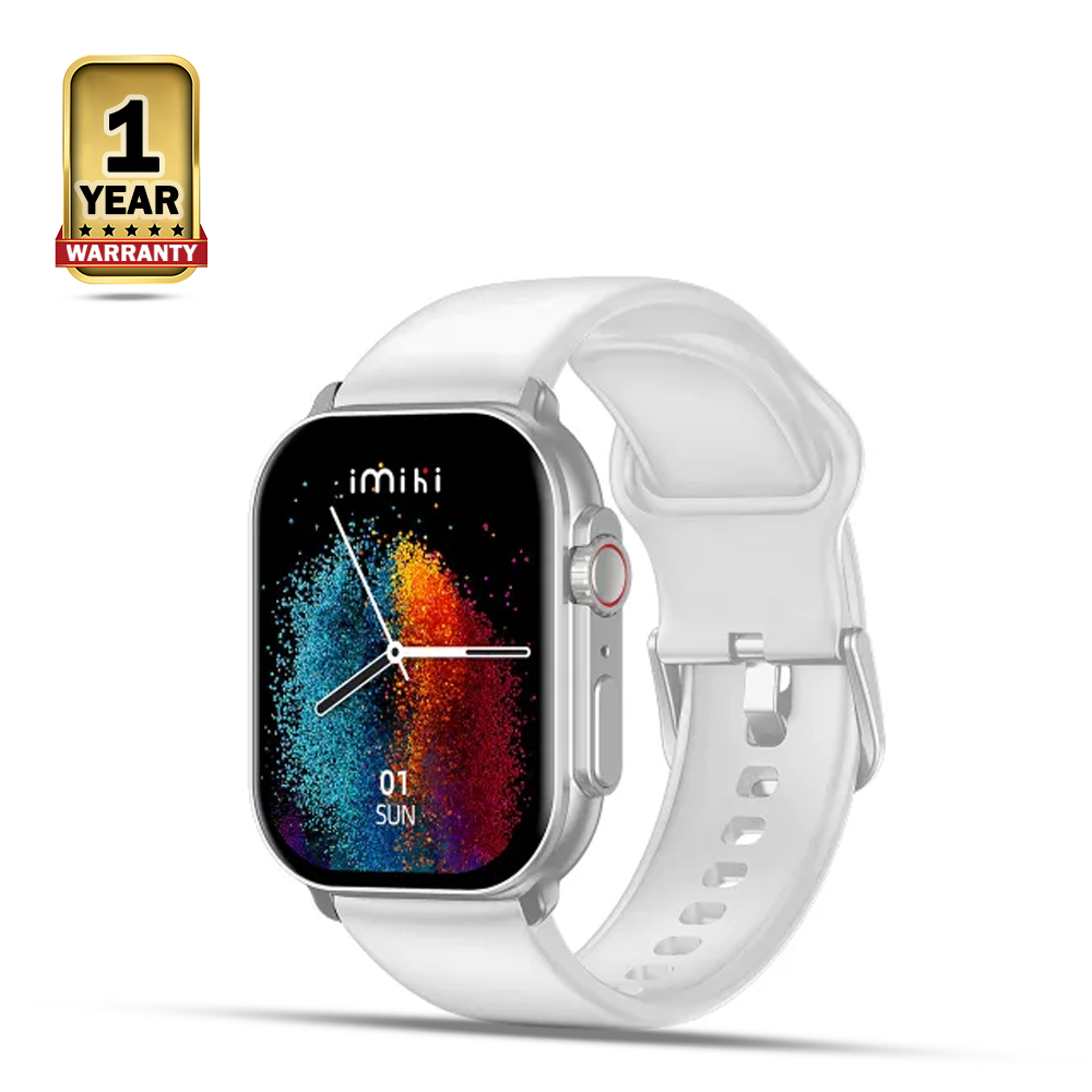 Imilab IMIKI SF1 Bluetooth Amoled Calling Smart Watch - 2.01 Inch - Silver