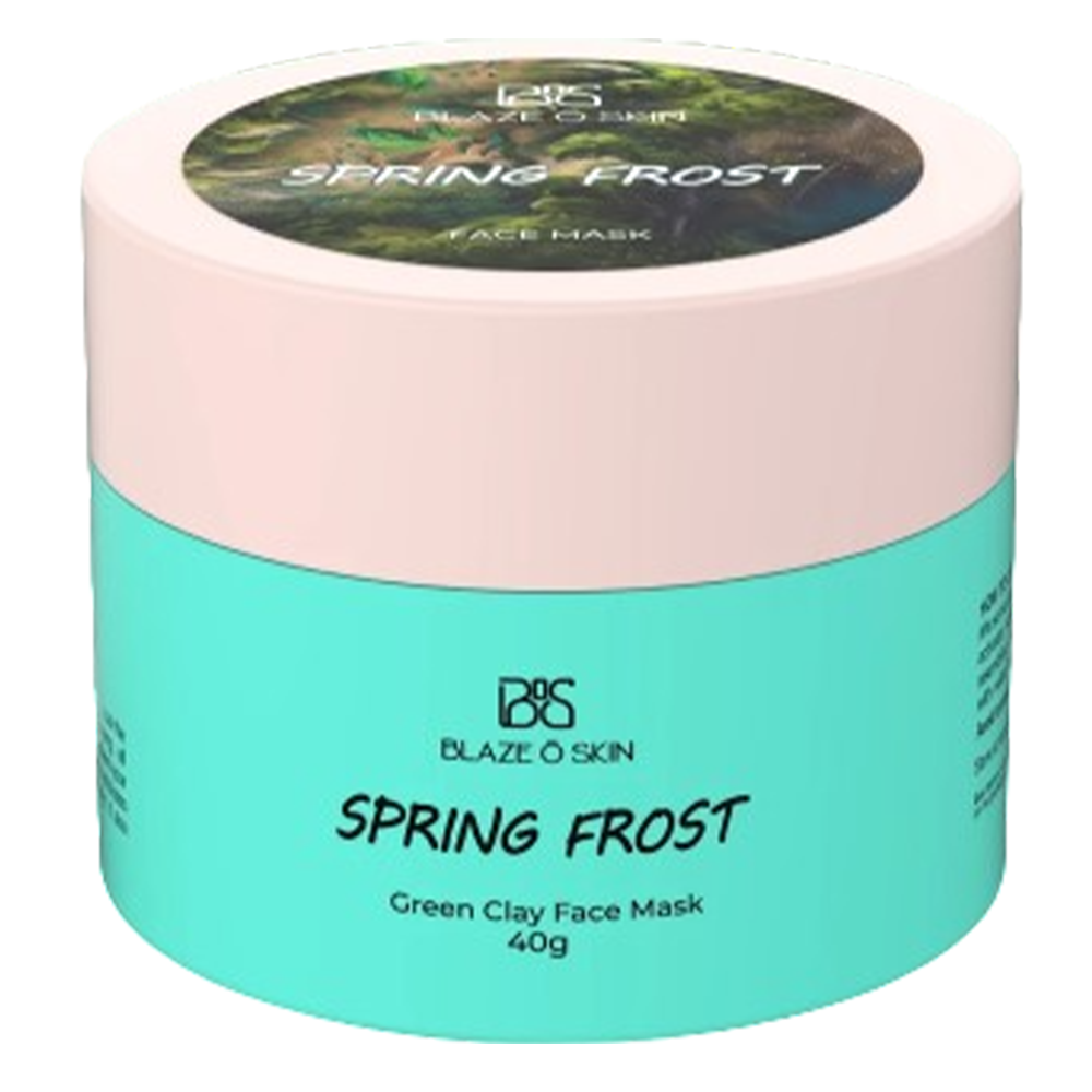 Blaze O Skin Spring Frost Green Clay Face Mask - 40gm