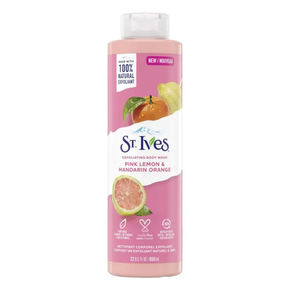 St. Ives Exfoliating Body Wash Pink Lemon and Mandarin Orange - 650ml - CN-187