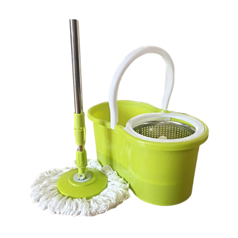 Microfiber Spin Mop with Bucket - Green