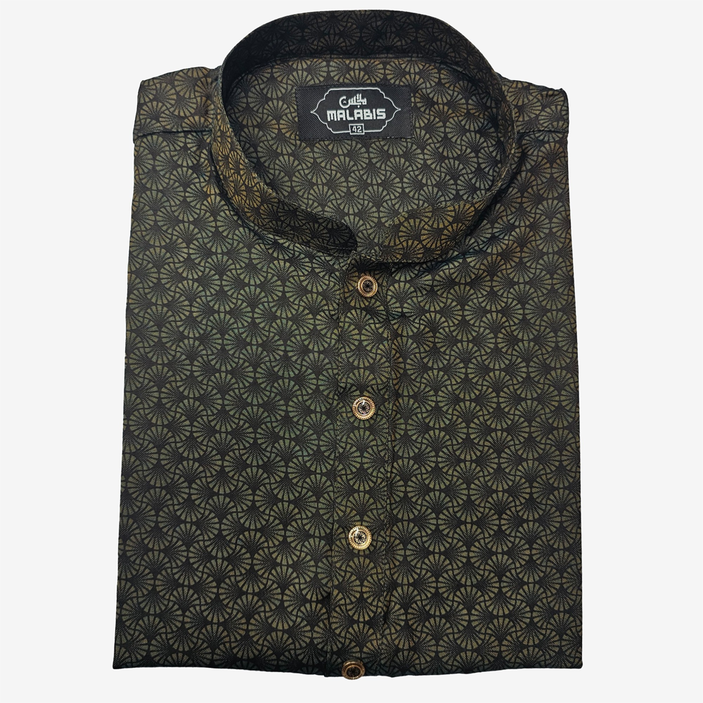 Cotton Digital Printed Panjabi For Men - Multicolor - 7431