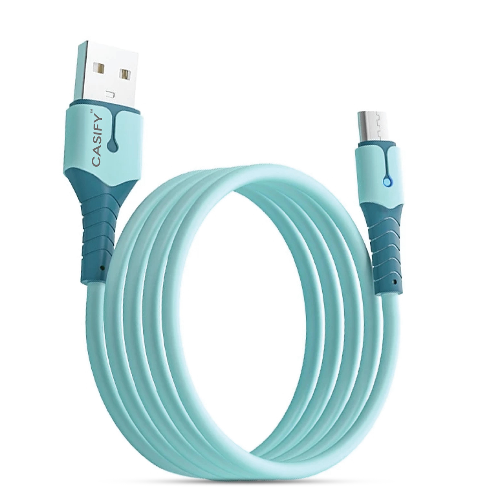CASIFY CM01 Micro USB  Fast Charging Cable - 1M - Sky Blue