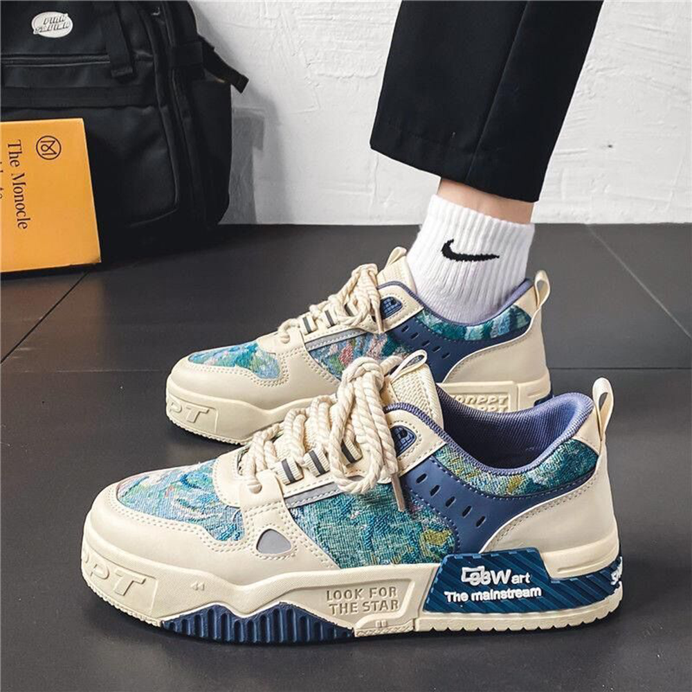 China Fashion Casual Shoes for Men - White and Blue - TW-62