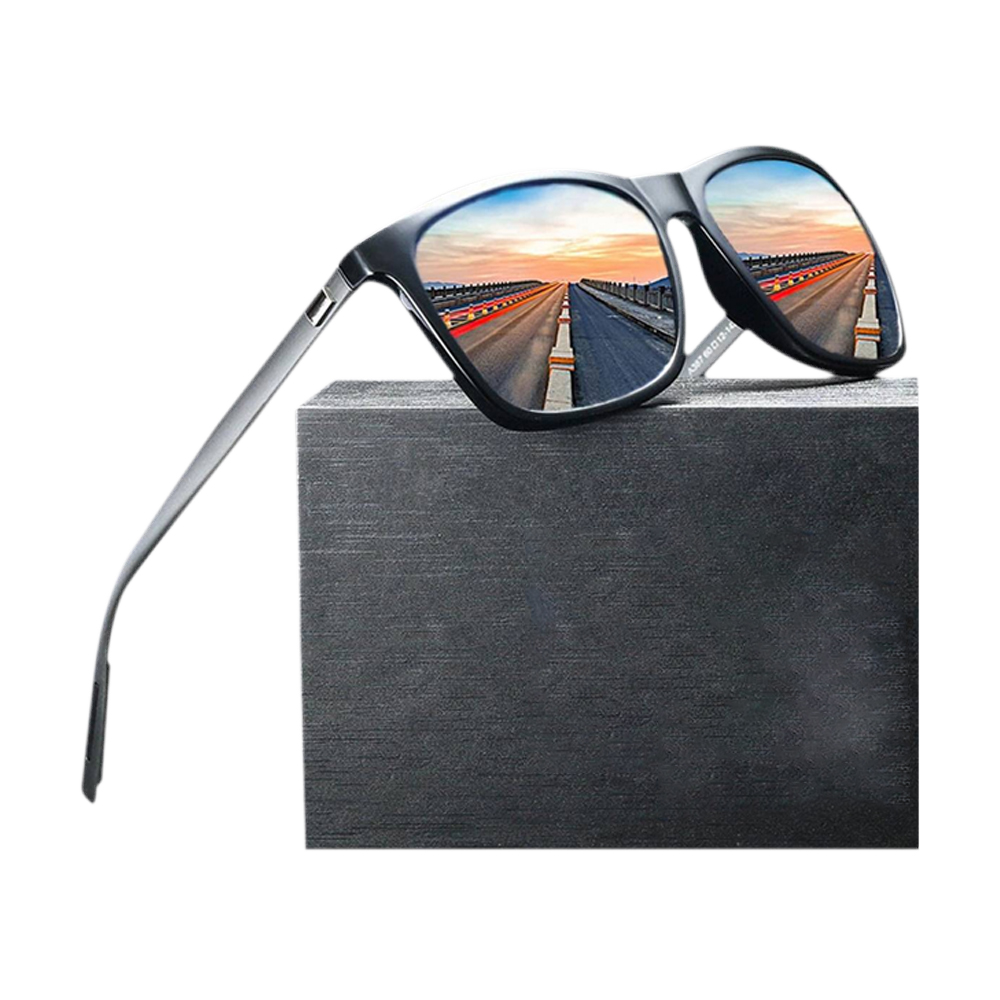 Aluminum Magnesium Polarized Sunglass For Men - Black