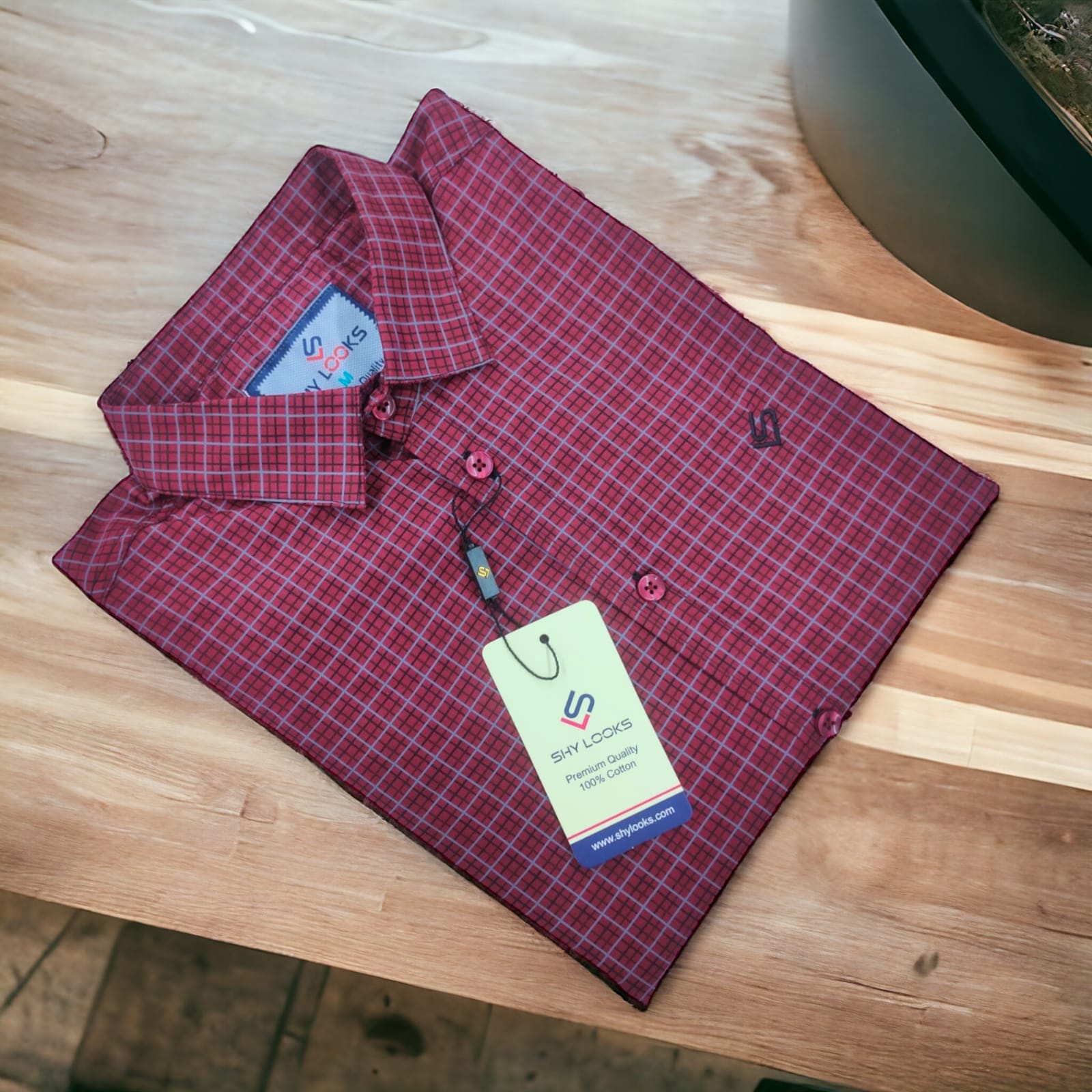 Cotton full Sleeve Check Shirt  For Men - Multicolor - OP591