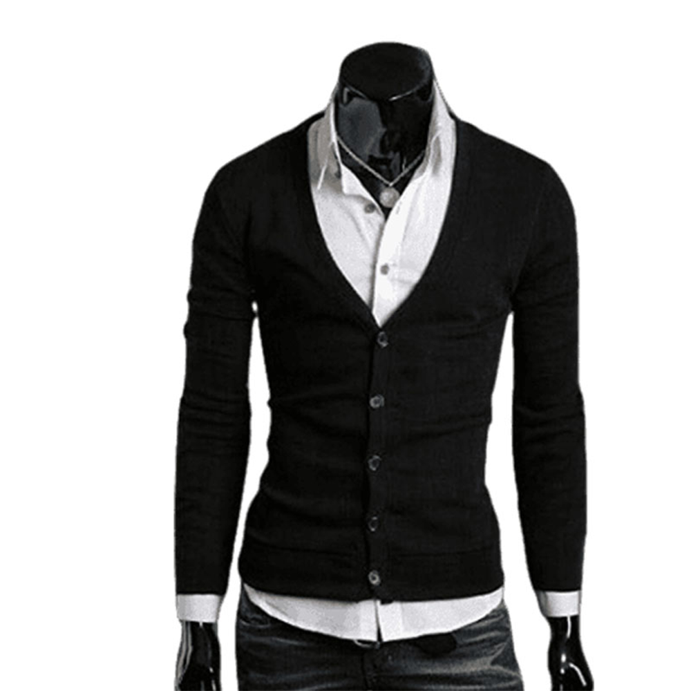 Black winter cardigan hotsell