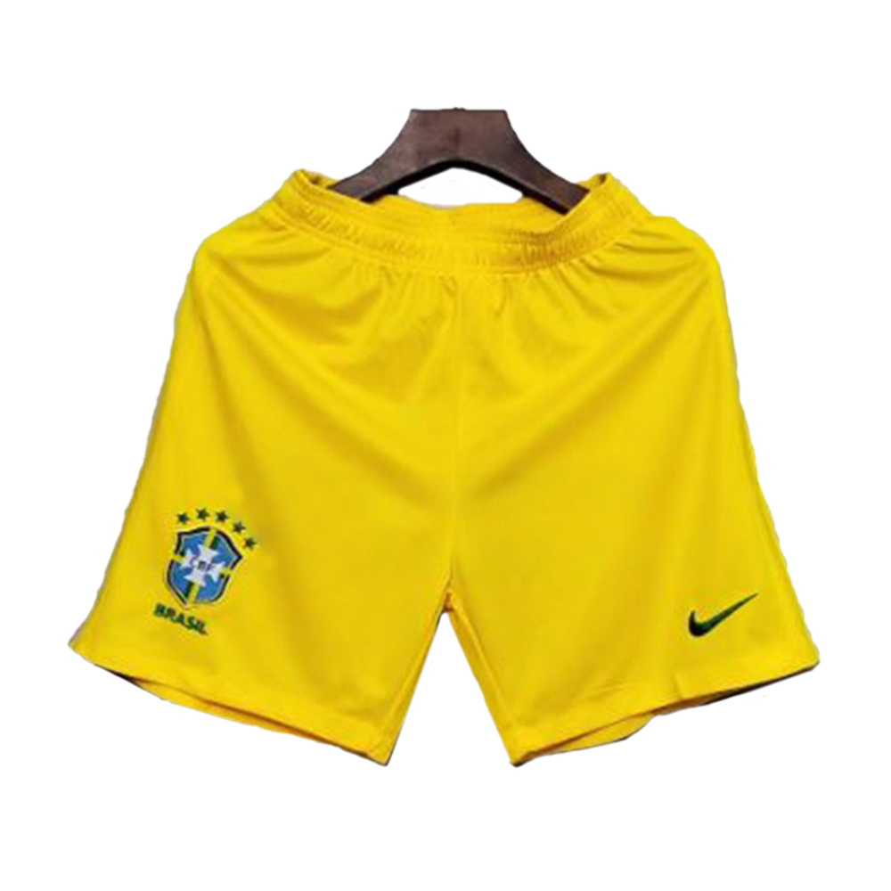Brazil Mesh Cotton Home Short Pant For Men - Yellow - Brazil SH1