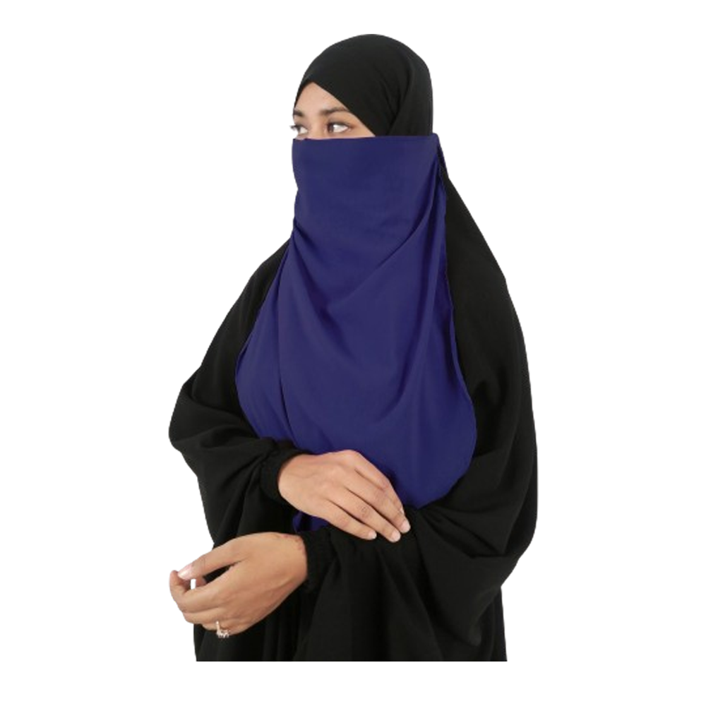Nose Niqab For Women - Blue