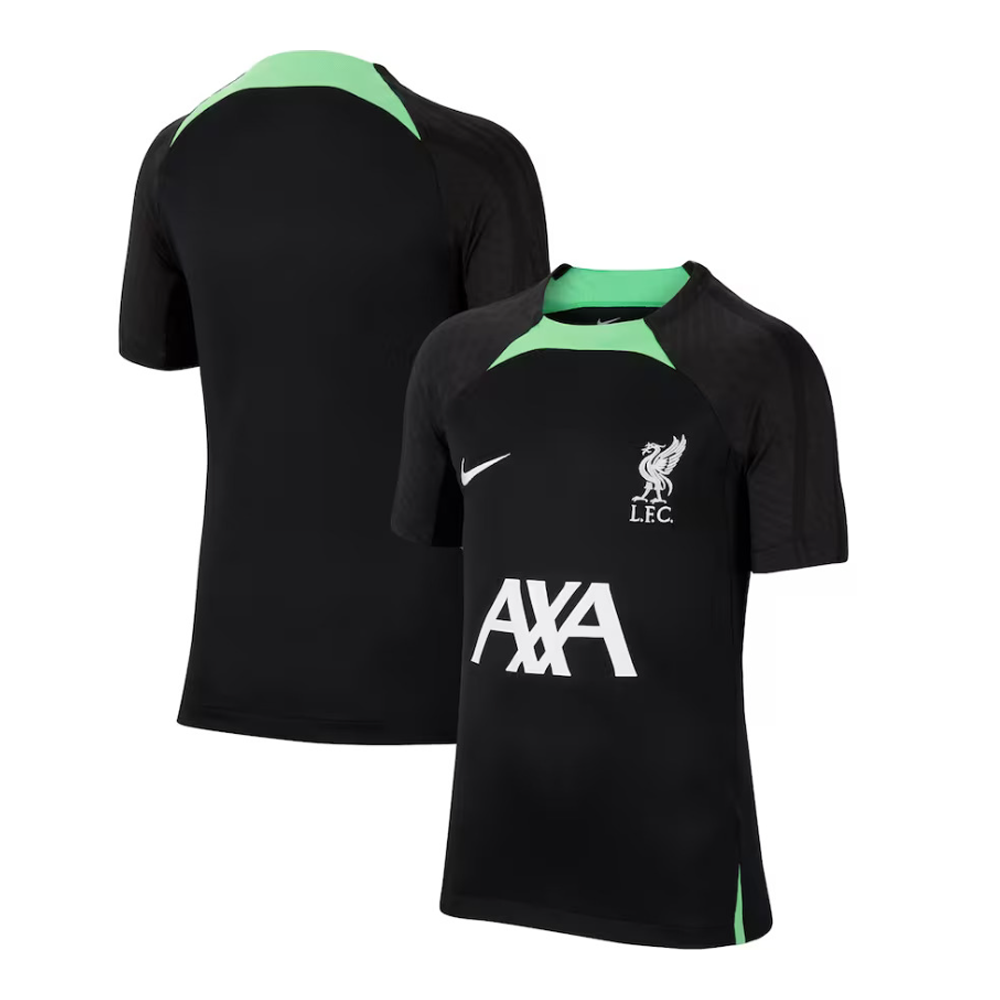 Liverpool FC Nike Strike Mesh and Polyester Half Sleeve Fan Version Jersey - Black