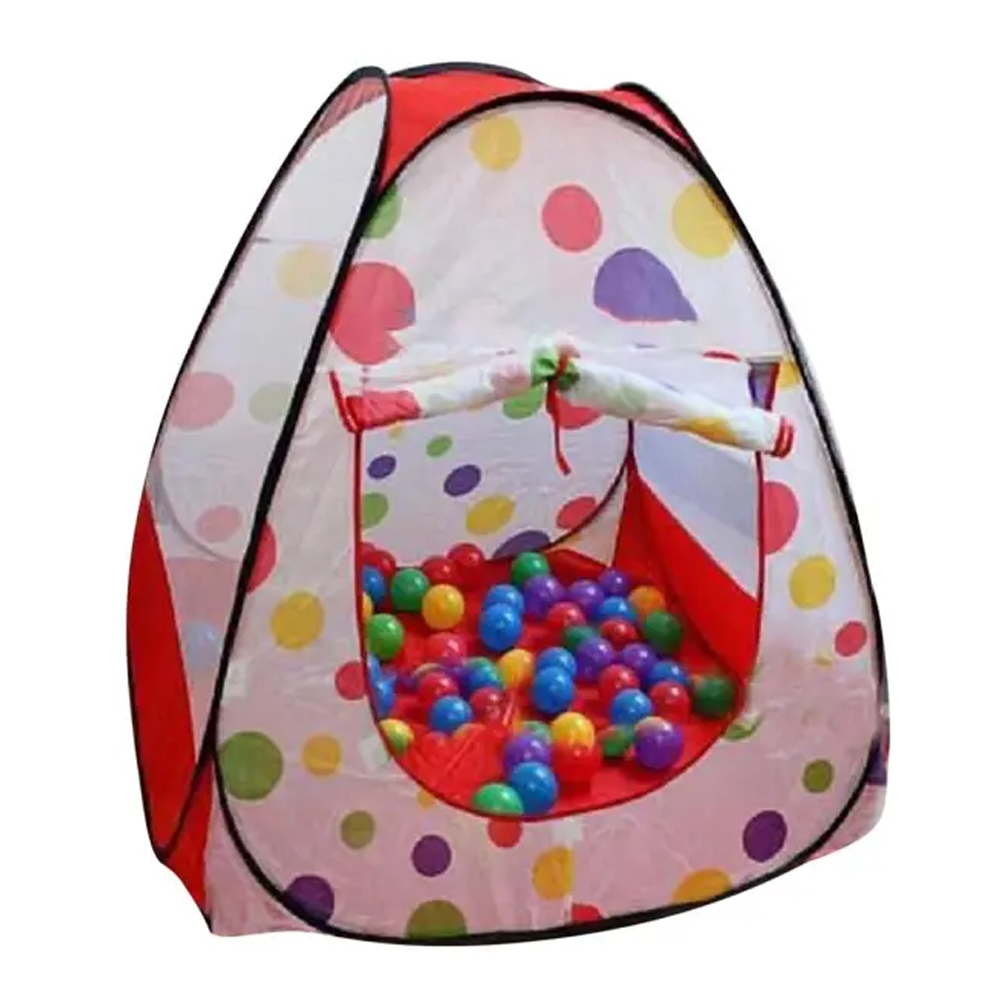 Tent House With 50 Pcs Ball - Multicolor