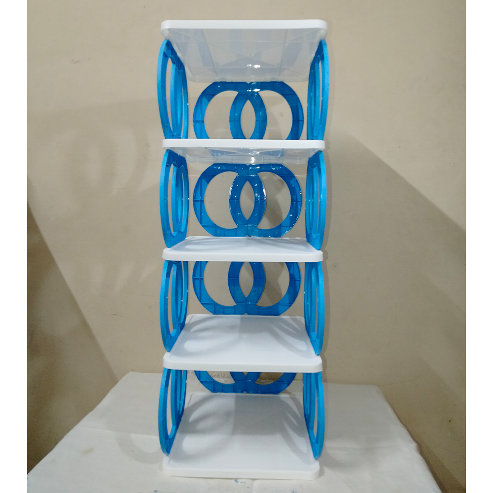 Plastic 5 Layer Foldable Exclusive Shoe Rack