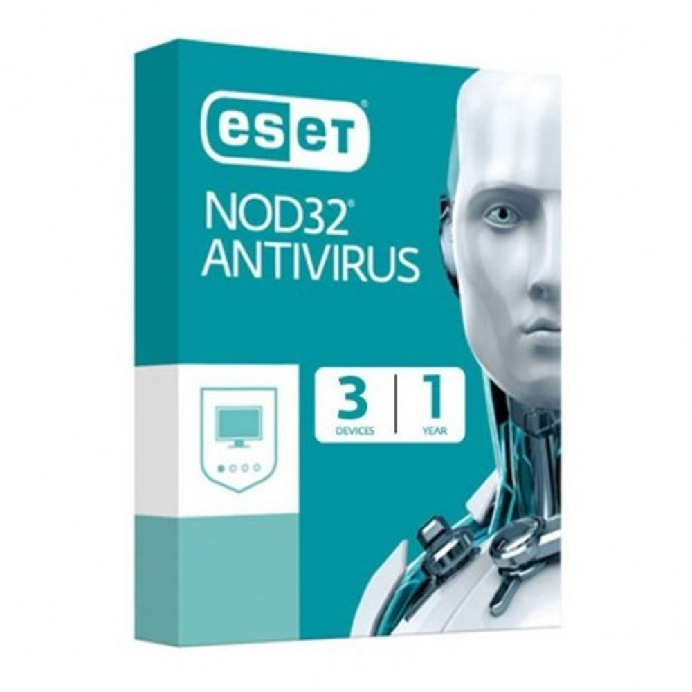 ESET NOD32 Antivirus 3 User for 1 Year (2021 Edition)