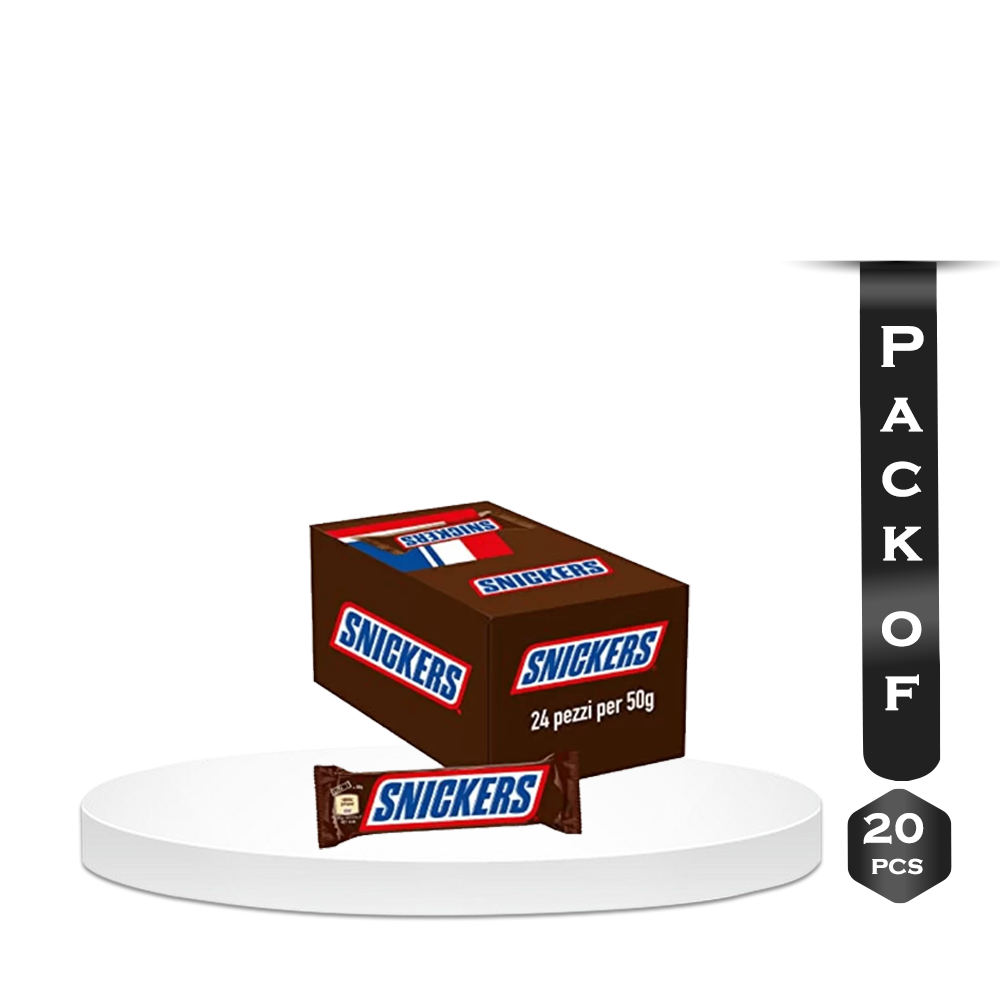 Snickers Chocolate Box 18g Bar - 20pcs - 360gm