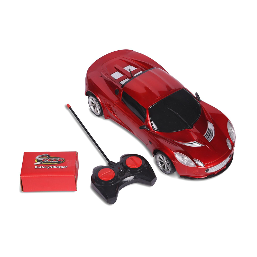 R/C 1:10 Super Speed Big Size Racing Car - Red - 100197475