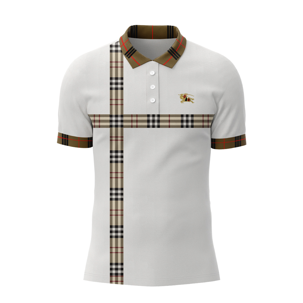 Cotton Half Sleeve Polo Shirt For Men White PL 43