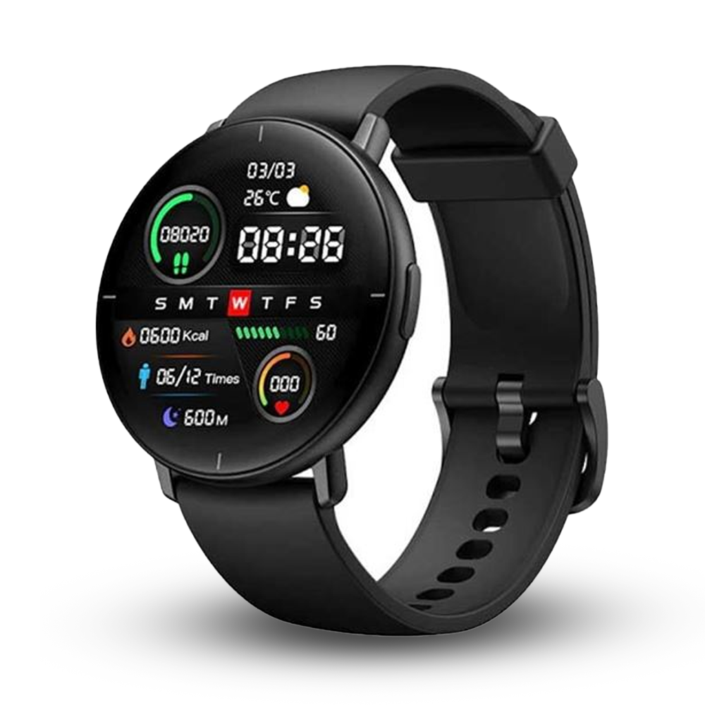 Mibro Lite Smart Watch AMOLED Screen With SpO2 - Black