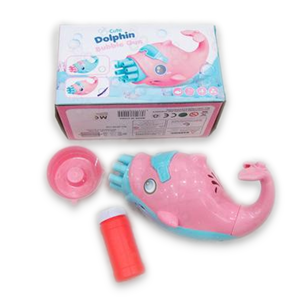 Dolphin Automatic Bubble Gun For Kids - Pink