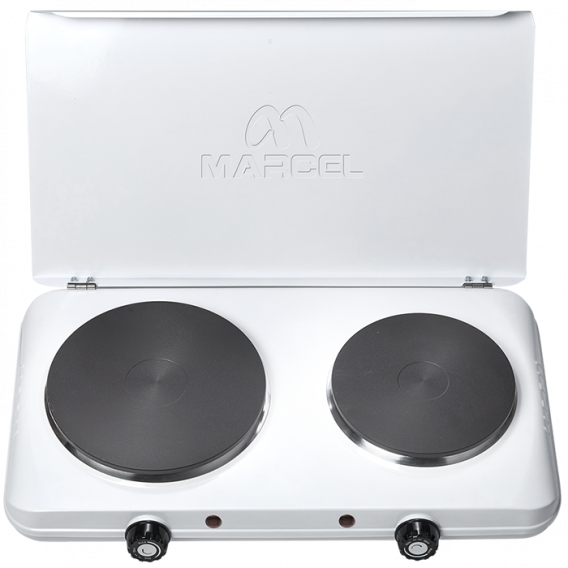 Marcel MHP-DAMH22 Double Hot Plate Cooker - White