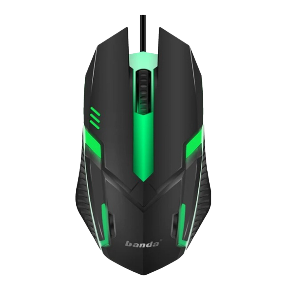 BANDA MW800 3D LED Color Wired Gaming Mouse - Black