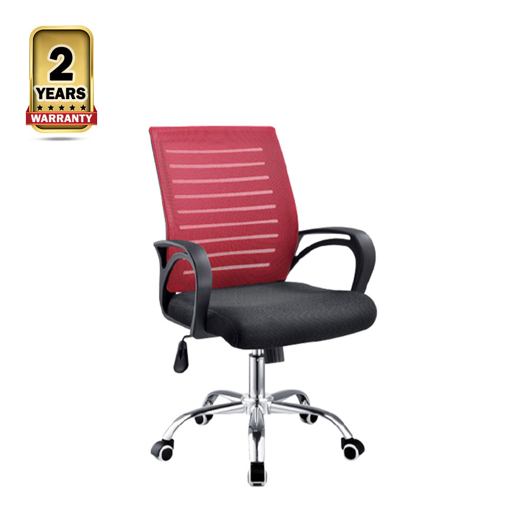 HS-20 Executive Mesh Chair - Black and Red