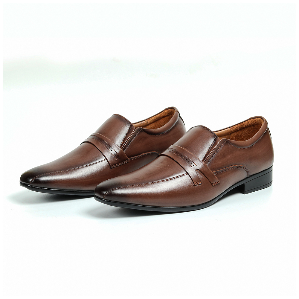 Zays Leather Formal Shoe For Men - SF04 - Brown