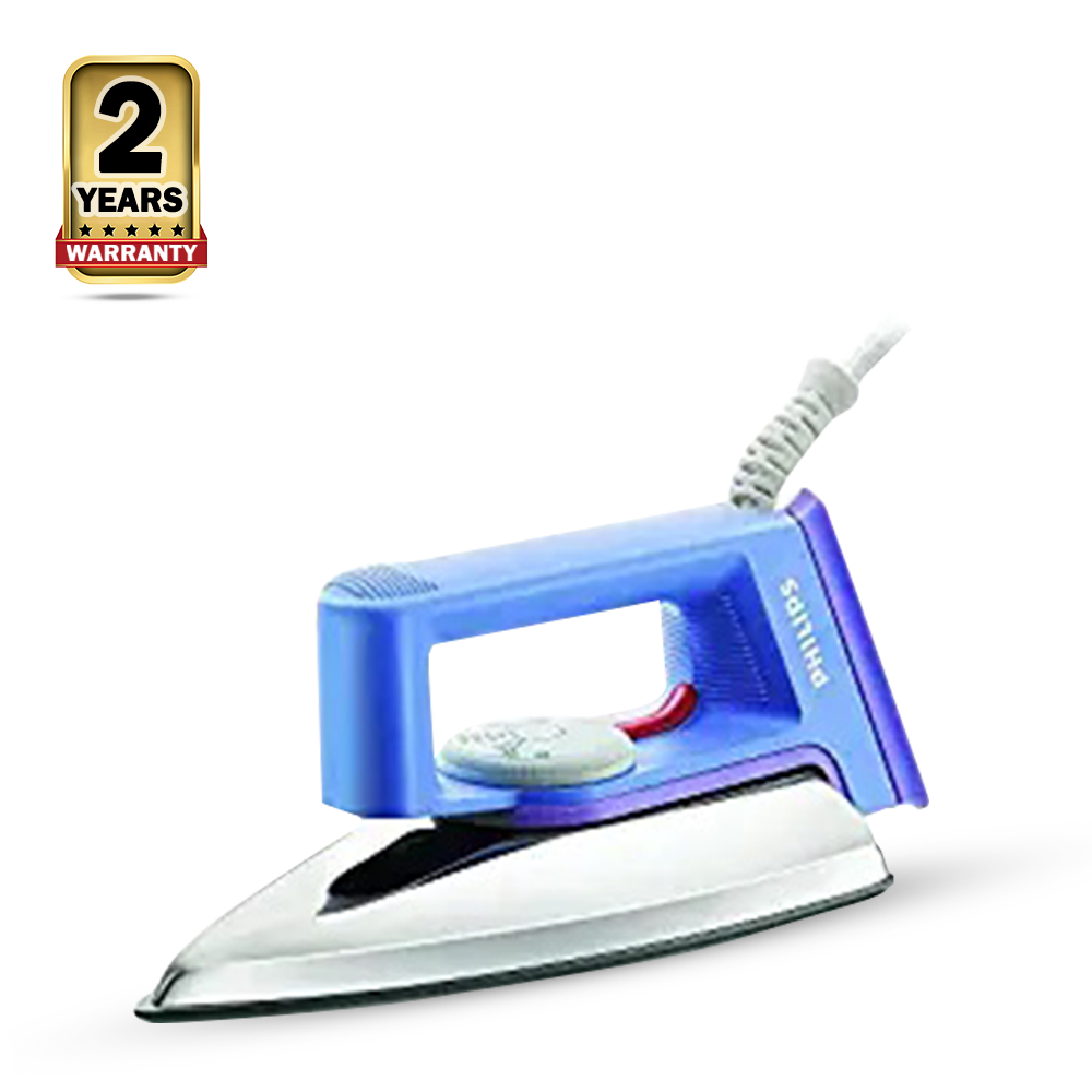 Philips HD1182 Dry Iron - Blue and Silver