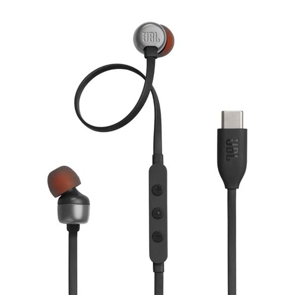 JBL TUNE 310 C Type In-Ear Headphones with Mic - Black