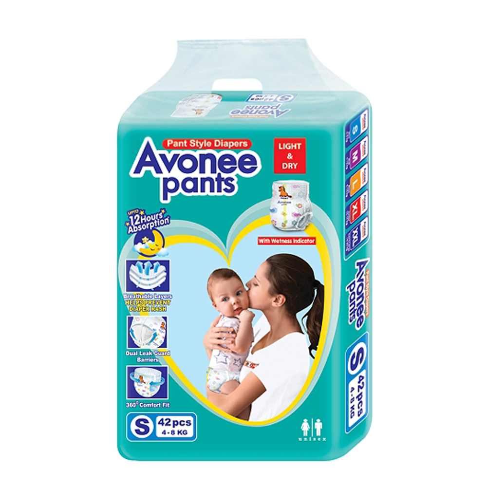 Avonee Pant Diaper Small 4-8kg -  42 Pcs