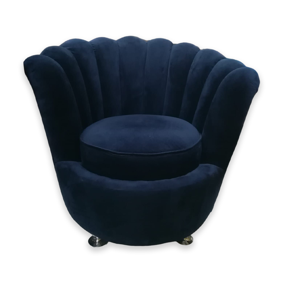 Rose Chair One Seater Sofa - Navy Blue