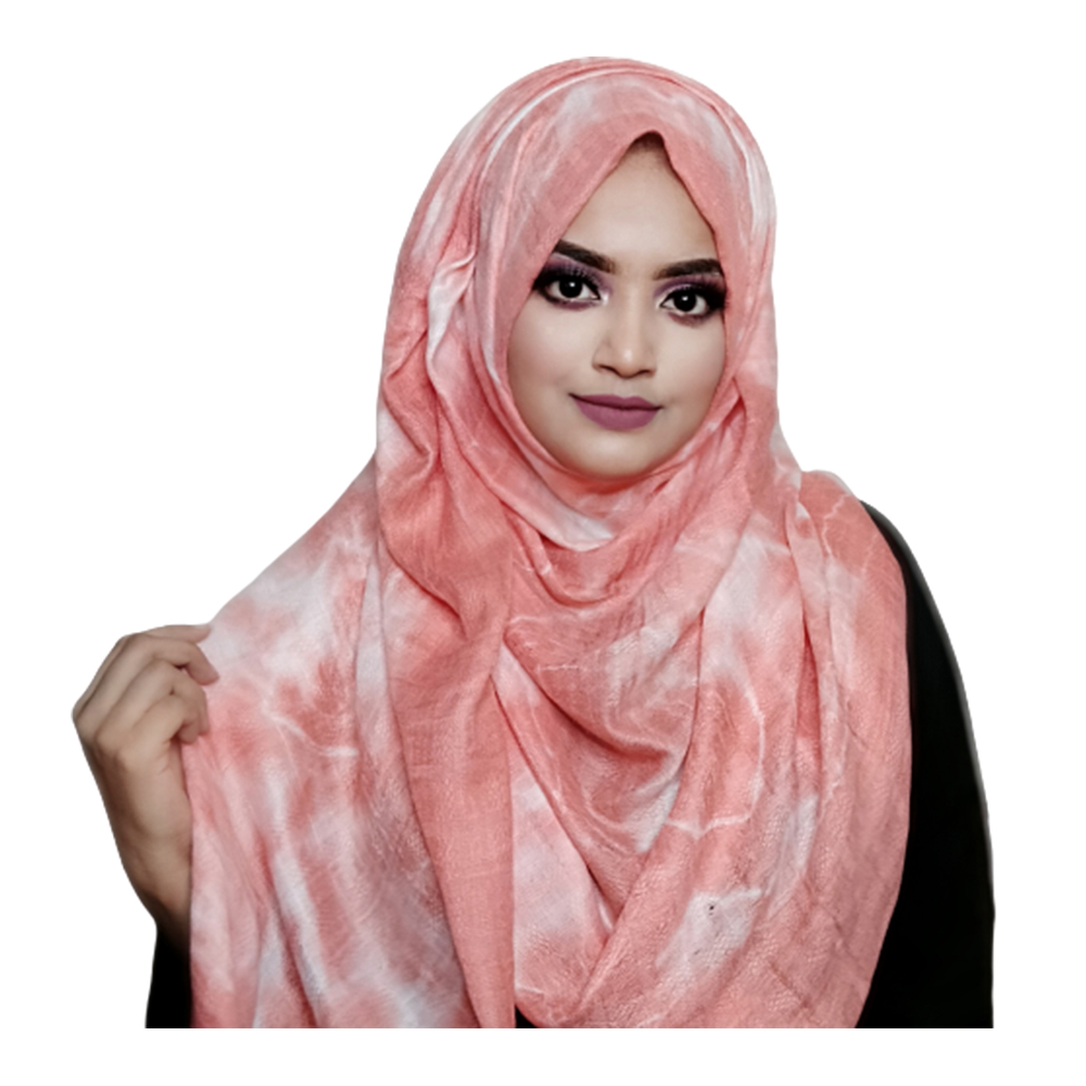 Soft Cotton Hand Dye Hijab For Women - Crimson