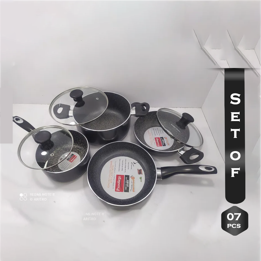 Set Of 7Pcs Prestidge Aluminium Non Stick Cookware Set